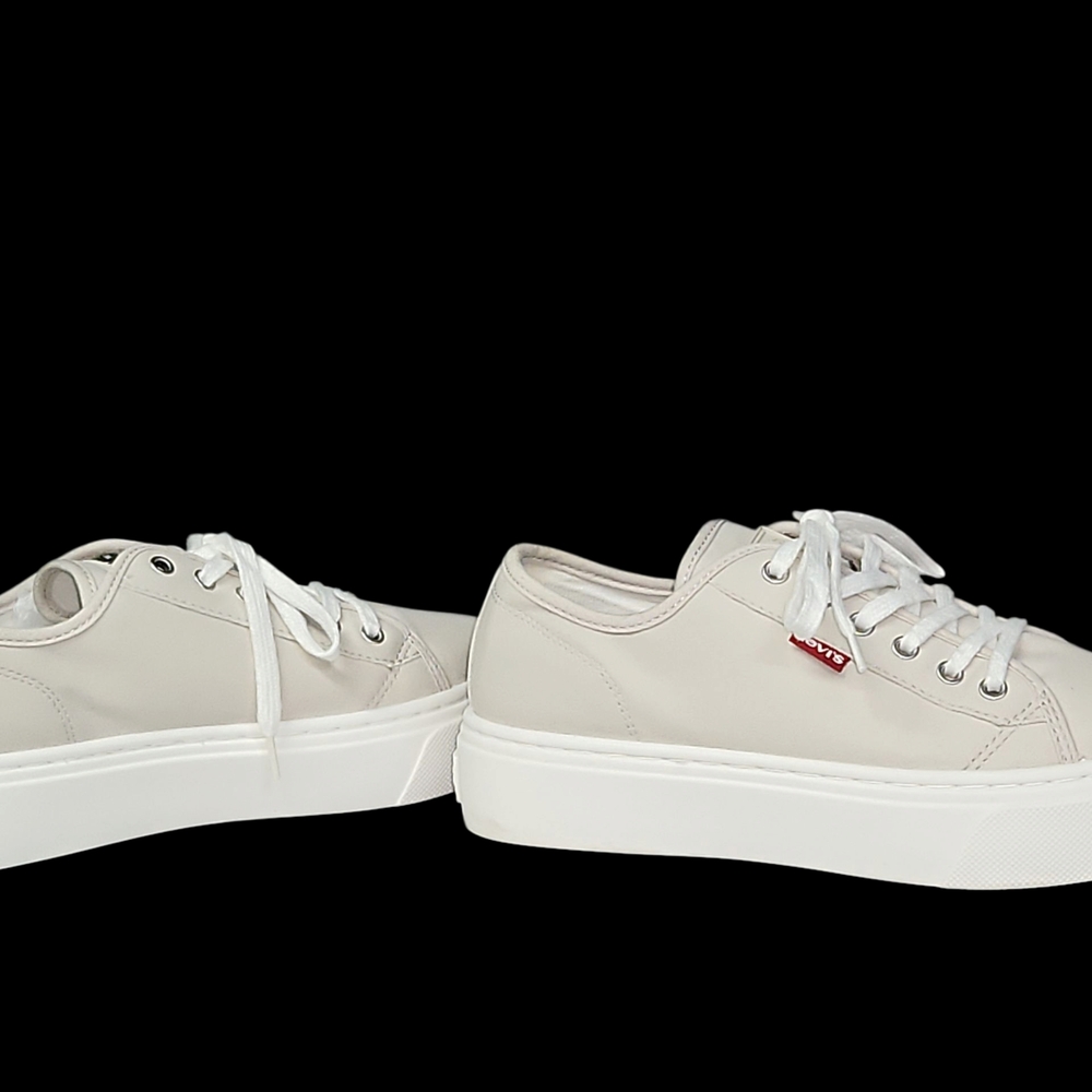 Levi's Classic Platform Size 8.5 Tan W/White Soles Sneakers - Picture 5 of 9